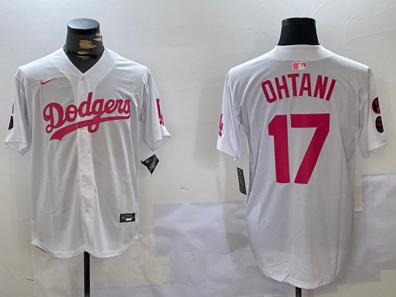 Men's Los Angeles Dodgers #17 Shohei Ohtani White Jersey